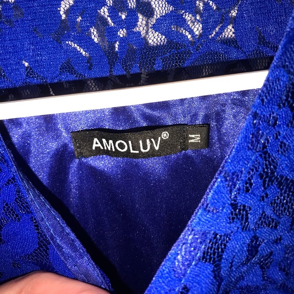 203). LACE dress AMOLUV. 💙NWT. (Poshmark only) - Picture 3 of 7